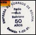 BOLIVIA - 50� Aniversario Radio Club Boliviano - 1991