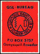QSL Stamp ECUADOR 1970