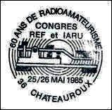 Matasellos FRANCIA 1985 - 60 aos de radioaficion - Congreso REF e IARU - CHATEAUROUX