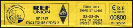 FRANCIA - FRANQUEO MECANICO R.E.F. - 2004