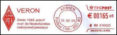 HOLANDA - FRANQUEO MECANICO V.E.R.O.N - 2006