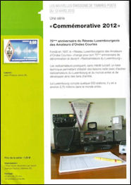 LUXEMBURGO - 2012 - Informacion Filatelica