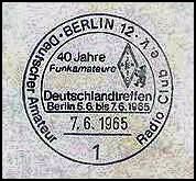 ALEMANIA - 40 Aniversario DARC - 1965