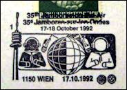 Matasellos AUSTRIA - 35� JOTA - 17-18 Ostubre 1992
