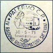 ITALIA - Palermo (Sicilia) - 5� Reunion Radioaficonados Sicilia - 4 Junio 1972