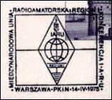 Matasellos POLONIA - Conferencia IARU Reg 1 - 14-Abril-1975