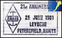 INGLATERRA - 25� Aniversario RENARS - 1981