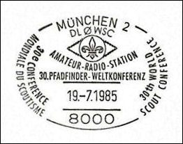 Matasellos ALEMANIA 1085 -  Conf. Mundial Scout - DL0WSC