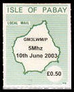 ISLA DE PABAY - 2003 (Correo local) - GM3LWM - 5 Mhz