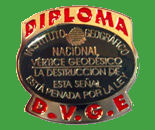 Pin Diploma Vrtices Geodsicos de Espaa (D.V.G.E.).