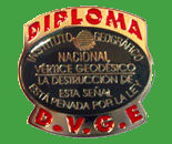 Pin Diploma V�rtices Geod�sicos de Espa�a (D.V.G.E.).