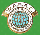 Pin West Allis Radio Amateur Club - WARAC - USA