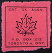 QSL Stamp CANADA (Ontario DX Assn.) - VE3EBU (1962)