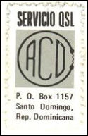 QSL Stamp REPUBLICA DOMINICANA