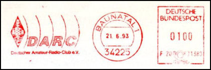 Matasellos mecanico ALEMANIA - DARC - 1993
