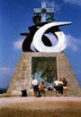 Monte do Gozo, munumento conmemorativo de la visita de Juan XXII