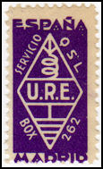 QSL Stamp ESPA�A - EAR 185 (1933)